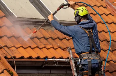 Démoussage et hydrofuge de toiture à Éterville
